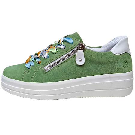 Remonte D1C06-53 Sneaker grün 62f – modischer Damen-Sneaker aus echtem Leder mit dekorativen Tuch-Schnürsenkeln, Reißverschluss und herausnehmbarer Einlegesohle | Bequem, modern und exklusiv bei... Remonte D1C06-53 Sneaker grün 62f – modischer Damen-Sneaker aus echtem Leder mit dekorativen Tuch-Schnürsenkeln, Reißverschluss und herausnehmbarer Einlegesohle | Bequem, modern und exklusiv bei...