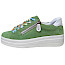 Remonte D1C06-53 Sneaker grün 62f – modischer Damen-Sneaker aus echtem Leder mit dekorativen Tuch-Schnürsenkeln, Reißverschluss und herausnehmbarer Einlegesohle | Bequem, modern und exklusiv bei kassedy.de. ?✨