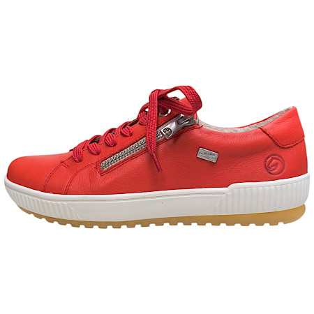 Remonte D0700-33 Damen Sneaker rot, Leder, wasserdicht, mit Reißverschluss und herausnehmbarer Einlegesohle Remonte D0700-33 Damen Sneaker rot, Leder, wasserdicht, mit Reißverschluss und herausnehmbarer Einlegesohle