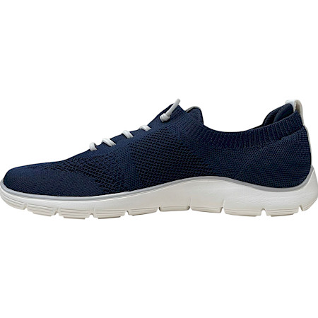 Dunkelblauer Sneaker mit weißen Details aus Mikrofaser, ultraleicht mit herausnehmbarer Sohle – Damen-Sneaker bei kassedy.de ??✨ Dunkelblauer Sneaker mit weißen Details aus Mikrofaser, ultraleicht mit herausnehmbarer Sohle – Damen-Sneaker bei kassedy.de ??✨