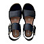 Remonte D2L53-00 Sandalette schwarz lugano Damen Keilabsatz Leder Klettverschluss bequem modern Sommer Schuhe