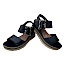 Remonte D2L53-00 Sandalette schwarz lugano Damen Keilabsatz Leder Klettverschluss bequem modern Sommer Schuhe