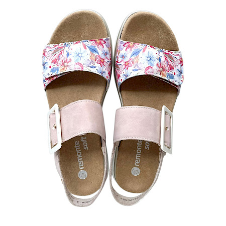 Remonte D1J53-31 Sandalette rosa pink 62f Damen Sandale floral herausnehmbare Sohle Mikrofaser leichte Sommerschuhe Klettverschluss bequem kassedy.de Remonte D1J53-31 Sandalette rosa pink 62f Damen Sandale floral herausnehmbare Sohle Mikrofaser leichte Sommerschuhe Klettverschluss bequem kassedy.de