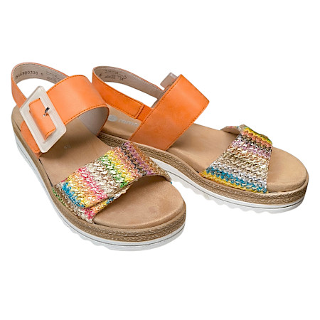 Remonte D0Q62-38 Sandalette Gold-Multi/Orange 62f – bequeme Damen-Sandalette mit herausnehmbarem Fußbett, Klettverschlüssen und modischen Farbakzenten | Sommerlich, komfortabel und exklusiv bei... Remonte D0Q62-38 Sandalette Gold-Multi/Orange 62f – bequeme Damen-Sandalette mit herausnehmbarem Fußbett, Klettverschlüssen und modischen Farbakzenten | Sommerlich, komfortabel und exklusiv bei...