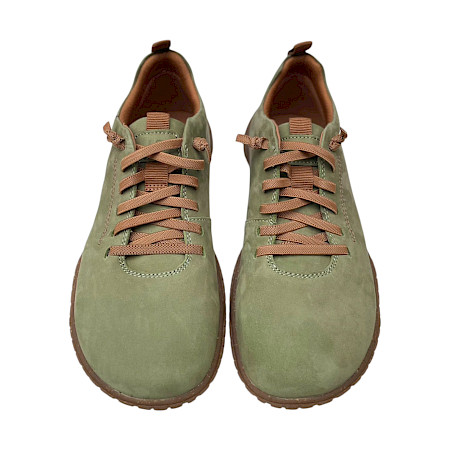 Grüner Barfußschuh aus Leder mit TPO-Sohle und herausnehmbarer Einlegesohle – flexibler Damen-Sneaker bei kassedy.de ??✨ Grüner Barfußschuh aus Leder mit TPO-Sohle und herausnehmbarer Einlegesohle – flexibler Damen-Sneaker bei kassedy.de ??✨