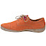 Josef Seibel Fergey 41 Damen Schnürer Papaya aus Vollleder mit austauschbarer Einlegesohle, auch in Übergrößen erhältlich