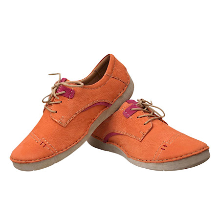 Josef Seibel Fergey 41 Damen Schnürer Papaya aus Vollleder mit austauschbarer Einlegesohle, auch in Übergrößen erhältlich Josef Seibel Fergey 41 Damen Schnürer Papaya aus Vollleder mit austauschbarer Einlegesohle, auch in Übergrößen erhältlich