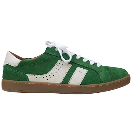 Josef Seibel Lio 07 Herren Schnürer Grün Weiß aus Leder mit austauschbarer Einlegesohle, sportlicher Leder Sneaker Josef Seibel Lio 07 Herren Schnürer Grün Weiß aus Leder mit austauschbarer Einlegesohle, sportlicher Leder Sneaker