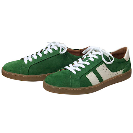 Josef Seibel Lio 07 Herren Schnürer Grün Weiß aus Leder mit austauschbarer Einlegesohle, sportlicher Leder Sneaker Josef Seibel Lio 07 Herren Schnürer Grün Weiß aus Leder mit austauschbarer Einlegesohle, sportlicher Leder Sneaker