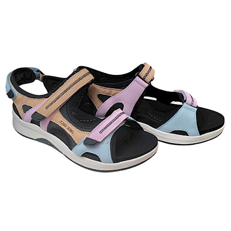 Josef Seibel Estelle 02 Sandalette Damen lilac multi schwarz, bequeme Damensandale Klettverschluss, Ledersandalen leicht Sommer, Sandalen Damen mit Wechselfußbett komfort Josef Seibel Estelle 02 Sandalette Damen lilac multi schwarz, bequeme Damensandale Klettverschluss, Ledersandalen leicht Sommer, Sandalen Damen mit Wechselfußbett komfort