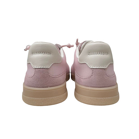 Rosa-weißer Sneaker aus Microfaser und Leder mit rutschfester Sohle und Schnürung – bequemer Damen-Sneaker bei kassedy.de ??✨ Rosa-weißer Sneaker aus Microfaser und Leder mit rutschfester Sohle und Schnürung – bequemer Damen-Sneaker bei kassedy.de ??✨