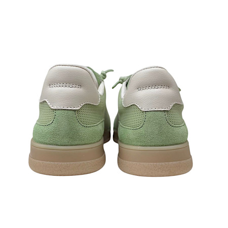 Mintfarbener Sneaker aus Microfaser und Leder mit rutschfester Sohle und Schnürung – bequemer Damen-Sneaker bei kassedy.de ??✨ Mintfarbener Sneaker aus Microfaser und Leder mit rutschfester Sohle und Schnürung – bequemer Damen-Sneaker bei kassedy.de ??✨