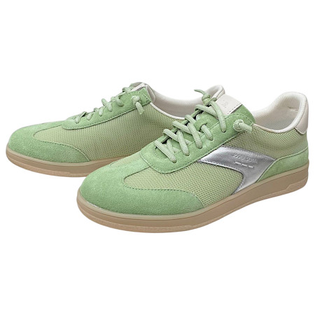Mintfarbener Sneaker aus Microfaser und Leder mit rutschfester Sohle und Schnürung – bequemer Damen-Sneaker bei kassedy.de ??✨ Mintfarbener Sneaker aus Microfaser und Leder mit rutschfester Sohle und Schnürung – bequemer Damen-Sneaker bei kassedy.de ??✨