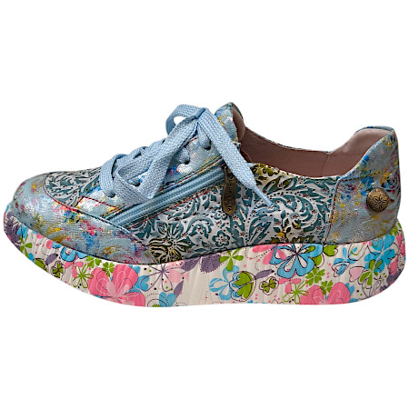 Laura Vita Nikito 57 Damen Sneaker indigo, Vollleder Schnürer mit Reißverschluss, leichter bequemer Schuh mit herausnehmbarer Einlegesohle Laura Vita Nikito 57 Damen Sneaker indigo, Vollleder Schnürer mit Reißverschluss, leichter bequemer Schuh mit herausnehmbarer Einlegesohle