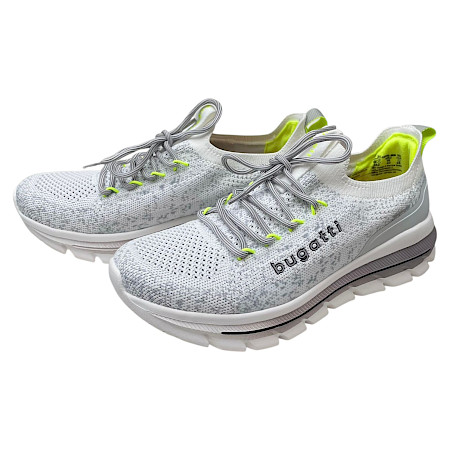 Weiß-grauer Bugatti Sneaker mit Mikrofaser-Obermaterial und rutschhemmender TPO-Sohle, herausnehmbarer Einlegesohle – leicht, bequem und modern, erhältlich bei kassedy.de ?✨ Weiß-grauer Bugatti Sneaker mit Mikrofaser-Obermaterial und rutschhemmender TPO-Sohle, herausnehmbarer Einlegesohle – leicht, bequem und modern, erhältlich bei kassedy.de ?✨