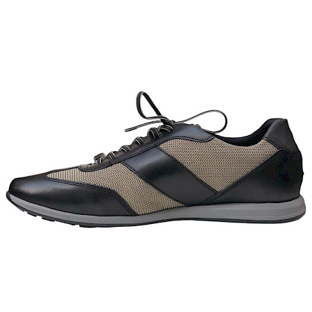 Bugatti A9Q Herren Schnürer Schwarz Hellgrün aus Leder und Mesh mit herausnehmbarer Einlegesohle, sportlicher Sneaker für Alltag und Büro Bugatti A9Q Herren Schnürer Schwarz Hellgrün aus Leder und Mesh mit herausnehmbarer Einlegesohle, sportlicher Sneaker für Alltag und Büro