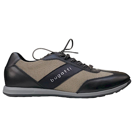 Bugatti A9Q Herren Schnürer Schwarz Hellgrün aus Leder und Mesh mit herausnehmbarer Einlegesohle, sportlicher Sneaker für Alltag und Büro Bugatti A9Q Herren Schnürer Schwarz Hellgrün aus Leder und Mesh mit herausnehmbarer Einlegesohle, sportlicher Sneaker für Alltag und Büro