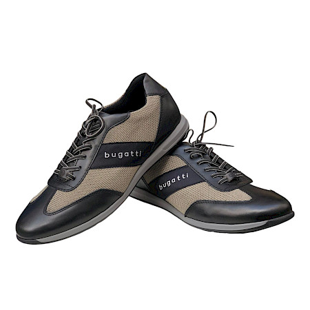 Bugatti A9Q Herren Schnürer Schwarz Hellgrün aus Leder und Mesh mit herausnehmbarer Einlegesohle, sportlicher Sneaker für Alltag und Büro Bugatti A9Q Herren Schnürer Schwarz Hellgrün aus Leder und Mesh mit herausnehmbarer Einlegesohle, sportlicher Sneaker für Alltag und Büro