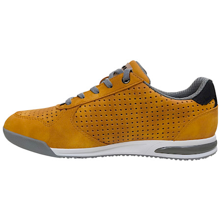 Bugatti A38 Herren Schnürer gelb, hochwertiges Lederimitat, sportlicher Sneaker mit austauschbarer Einlegesohle Bugatti A38 Herren Schnürer gelb, hochwertiges Lederimitat, sportlicher Sneaker mit austauschbarer Einlegesohle