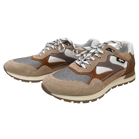 Australian B6P Herren Schnürer Weiß Beige Tan aus Vollleder mit herausnehmbarer Einlegesohle, Made in Portugal Australian B6P Herren Schnürer Weiß Beige Tan aus Vollleder mit herausnehmbarer Einlegesohle, Made in Portugal