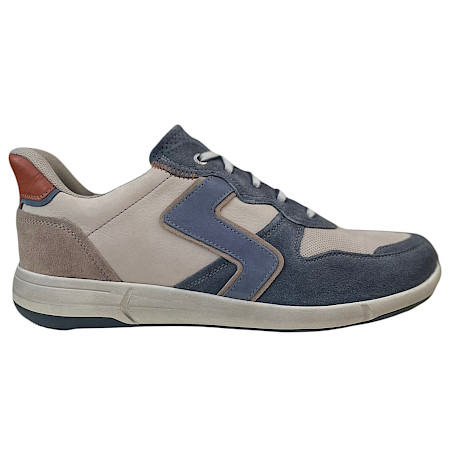 Sportlicher Josef Seibel Enrico 34 Herren Schnürschuh in Indigo-Multi aus Vollleder mit bequemer Weite, austauschbarer Einlegesohle und leichter Sohle – ein komfortabler Freizeit- und Alltagsschuh... Sportlicher Josef Seibel Enrico 34 Herren Schnürschuh in Indigo-Multi aus Vollleder mit bequemer Weite, austauschbarer Einlegesohle und leichter Sohle – ein komfortabler Freizeit- und Alltagsschuh...