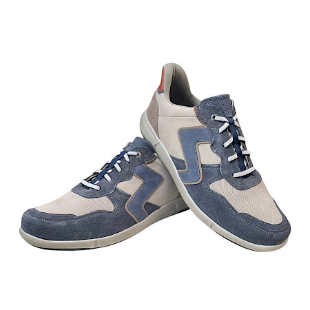 Sportlicher Josef Seibel Enrico 34 Herren Schnürschuh in Indigo-Multi aus Vollleder mit bequemer Weite, austauschbarer Einlegesohle und leichter Sohle – ein komfortabler Freizeit- und Alltagsschuh... Sportlicher Josef Seibel Enrico 34 Herren Schnürschuh in Indigo-Multi aus Vollleder mit bequemer Weite, austauschbarer Einlegesohle und leichter Sohle – ein komfortabler Freizeit- und Alltagsschuh...