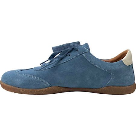 Blauer Barfuß-Sneaker aus Leder mit flexibler Sohle und Schnürung – leichter Damen-Schnürschuh bei kassedy.de ??✨ Blauer Barfuß-Sneaker aus Leder mit flexibler Sohle und Schnürung – leichter Damen-Schnürschuh bei kassedy.de ??✨