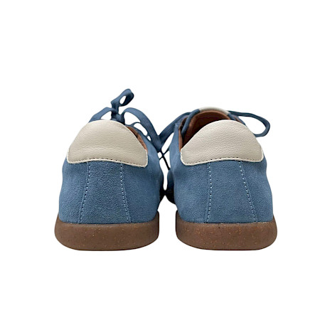 Blauer Barfuß-Sneaker aus Leder mit flexibler Sohle und Schnürung – leichter Damen-Schnürschuh bei kassedy.de ??✨ Blauer Barfuß-Sneaker aus Leder mit flexibler Sohle und Schnürung – leichter Damen-Schnürschuh bei kassedy.de ??✨