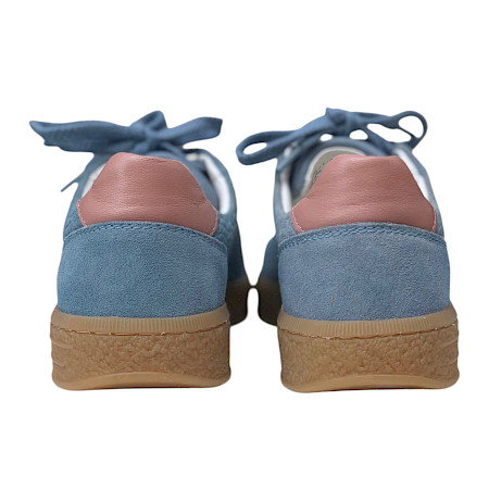 TT Bagatt ARJ Damen Sneaker Hellblau/Rosé – Leder mit herausnehmbarer Einlegesohle TT Bagatt ARJ Damen Sneaker Hellblau/Rosé – Leder mit herausnehmbarer Einlegesohle
