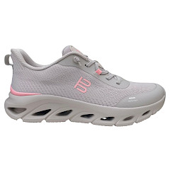 TT Bagatt AW9 Damen Sneaker light grey pink aus Mesh, waschbar bei Kaltwäsche, austauschbare Einlegesohle, stabiler leichter Alltagsschuh