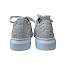 Artiker Sneaker Damen beige leicht Mesh luftdurchlässig geflochten florales Muster Sommerschuh bequem mit Ledersohle modern