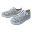 Artiker Sneaker Damen beige leicht Mesh luftdurchlässig geflochten florales Muster Sommerschuh bequem mit Ledersohle modern