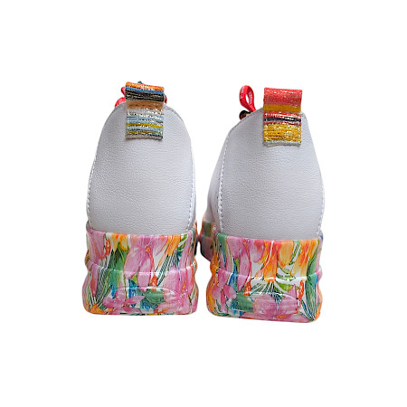 Artiker 58C0599 Sneaker weiß rot Damen Vollleder, ultraleichter Sneaker mit Keilabsatz und luftdurchlässigem Leder Artiker 58C0599 Sneaker weiß rot Damen Vollleder, ultraleichter Sneaker mit Keilabsatz und luftdurchlässigem Leder