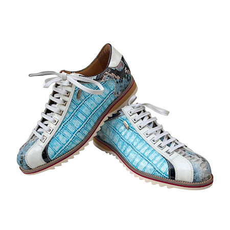 Eleganter Laura Vita Achille 18 Damen Schnürschuh in Ciel (Hellblau) aus Vollleder mit Strukturmuster, weißer Schnürung und komfortabler Sohle – ein stylischer und leichter Designer-Sneaker. ?? Eleganter Laura Vita Achille 18 Damen Schnürschuh in Ciel (Hellblau) aus Vollleder mit Strukturmuster, weißer Schnürung und komfortabler Sohle – ein stylischer und leichter Designer-Sneaker. ??