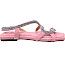 Laura Vita Maxine 05 Sandale rose 62f Damen Sandale rosa Strass Glitzer elegant leichte Sommerschuhe Mikrofaser Schmucksandale feminin kassedy.de