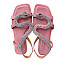 Laura Vita Maxine 05 Sandale rose 62f Damen Sandale rosa Strass Glitzer elegant leichte Sommerschuhe Mikrofaser Schmucksandale feminin kassedy.de