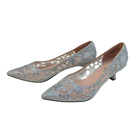 Laura Vita Mima 01 Damen Pumps in Silber mit Glitzer, eleganter Hochzeitsschuh mit transparentem Obermaterial, Ledersohle innen, bequemer Absatz ca. 3 cm, festlicher Damenschuh für Abendkleid und... Laura Vita Mima 01 Damen Pumps in Silber mit Glitzer, eleganter Hochzeitsschuh mit transparentem Obermaterial, Ledersohle innen, bequemer Absatz ca. 3 cm, festlicher Damenschuh für Abendkleid und...