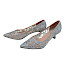 Laura Vita Mima 01 Damen Pumps in Silber mit Glitzer, eleganter Hochzeitsschuh mit transparentem Obermaterial, Ledersohle innen, bequemer Absatz ca. 3 cm, festlicher Damenschuh für Abendkleid und besondere Anlässe