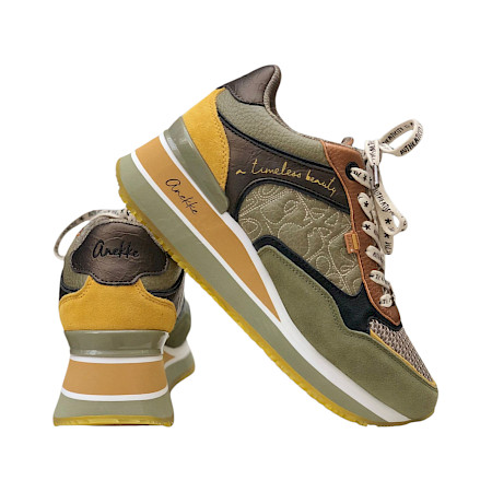 Anekke Damen Sneaker Olivgrün kaufen | Plateau-Sneaker mit herausnehmbarer Innensohle Anekke Damen Sneaker Olivgrün kaufen | Plateau-Sneaker mit herausnehmbarer Innensohle