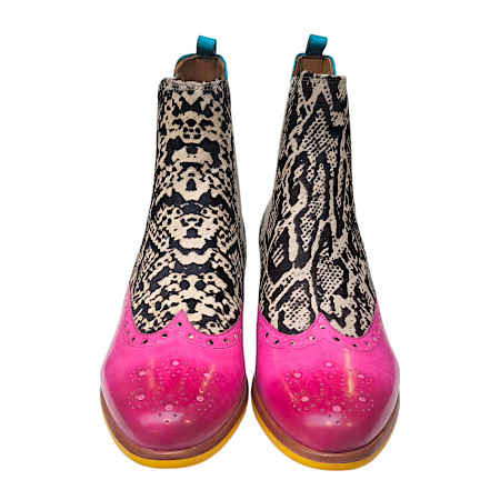 Melvin & Hamilton Selina 29 124669 Damen Chelsea Boot Fuxia Vegas aus pflanzlich gegerbtem Vollleder, Made in Italy Melvin & Hamilton Selina 29 124669 Damen Chelsea Boot Fuxia Vegas aus pflanzlich gegerbtem Vollleder, Made in Italy