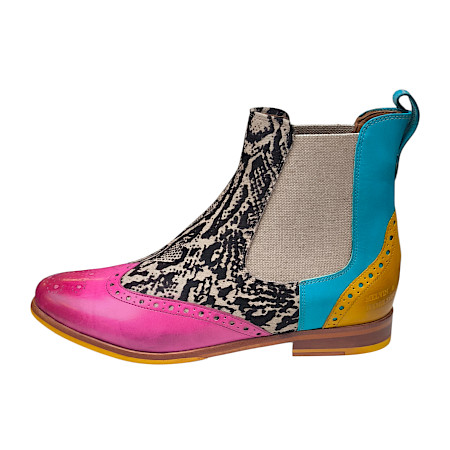 Melvin & Hamilton Selina 29 124669 Damen Chelsea Boot Fuxia Vegas aus pflanzlich gegerbtem Vollleder, Made in Italy Melvin & Hamilton Selina 29 124669 Damen Chelsea Boot Fuxia Vegas aus pflanzlich gegerbtem Vollleder, Made in Italy