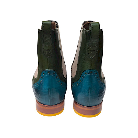 Melvin & Hamilton Selina 29 132628 Damen Chelsea Boot Green Crust aus pflanzlich gegerbtem Vollleder, Made in Italy Melvin & Hamilton Selina 29 132628 Damen Chelsea Boot Green Crust aus pflanzlich gegerbtem Vollleder, Made in Italy