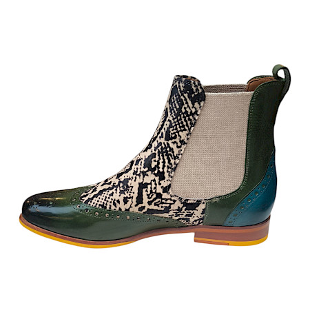 Melvin & Hamilton Selina 29 132628 Damen Chelsea Boot Green Crust aus pflanzlich gegerbtem Vollleder, Made in Italy Melvin & Hamilton Selina 29 132628 Damen Chelsea Boot Green Crust aus pflanzlich gegerbtem Vollleder, Made in Italy