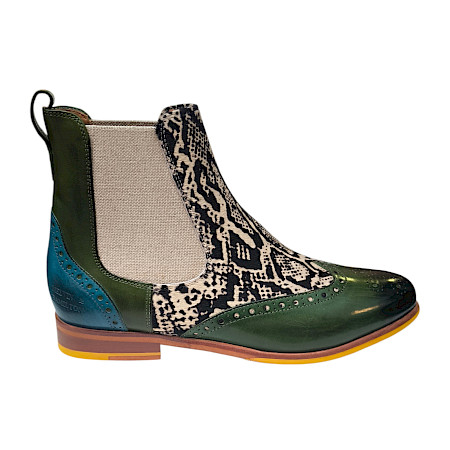 Melvin & Hamilton Selina 29 132628 Damen Chelsea Boot Green Crust aus pflanzlich gegerbtem Vollleder, Made in Italy Melvin & Hamilton Selina 29 132628 Damen Chelsea Boot Green Crust aus pflanzlich gegerbtem Vollleder, Made in Italy