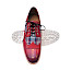 Melvin & Hamilton Pierce 39 132816 Herren Schnürschuh Rot aus pflanzlich gegerbtem Vollleder, Made in Italy