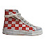 Rebecca W zwavecross115v5 Snowwhite silver suede rosso, High Top Sneaker aus Leder, mit Reißverschluss und Schnürung Rebecca W zwavecross115v5 Snowwhite silver suede rosso, High Top Sneaker aus Leder, mit Reißverschluss und Schnürung