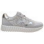 TT Bagatt Ai6 Sneaker light grey silver, luftdurchlässiges Lederimitat, Damen Sneaker mit austauschbarer Einlegesohle TT Bagatt Ai6 Sneaker light grey silver, luftdurchlässiges Lederimitat, Damen Sneaker mit austauschbarer Einlegesohle