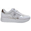 TT Bagatt Ai6 Sneaker white silver tex, luftdurchlässiges Lederimitat, Damen Sneaker mit austauschbarer Einlegesohle
