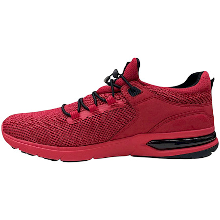 Roter Herren Sneaker aus Mikrofaser und Leder mit rutschfester TPO-Sohle – sportlich, leicht und bequem, erhältlich bei kassedy.de ??✨ Roter Herren Sneaker aus Mikrofaser und Leder mit rutschfester TPO-Sohle – sportlich, leicht und bequem, erhältlich bei kassedy.de ??✨