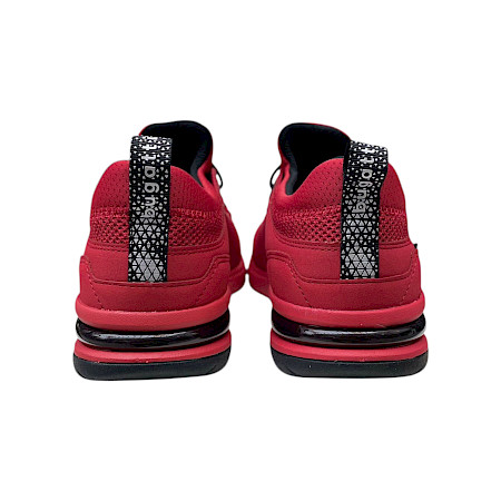 Roter Herren Sneaker aus Mikrofaser und Leder mit rutschfester TPO-Sohle – sportlich, leicht und bequem, erhältlich bei kassedy.de ??✨ Roter Herren Sneaker aus Mikrofaser und Leder mit rutschfester TPO-Sohle – sportlich, leicht und bequem, erhältlich bei kassedy.de ??✨